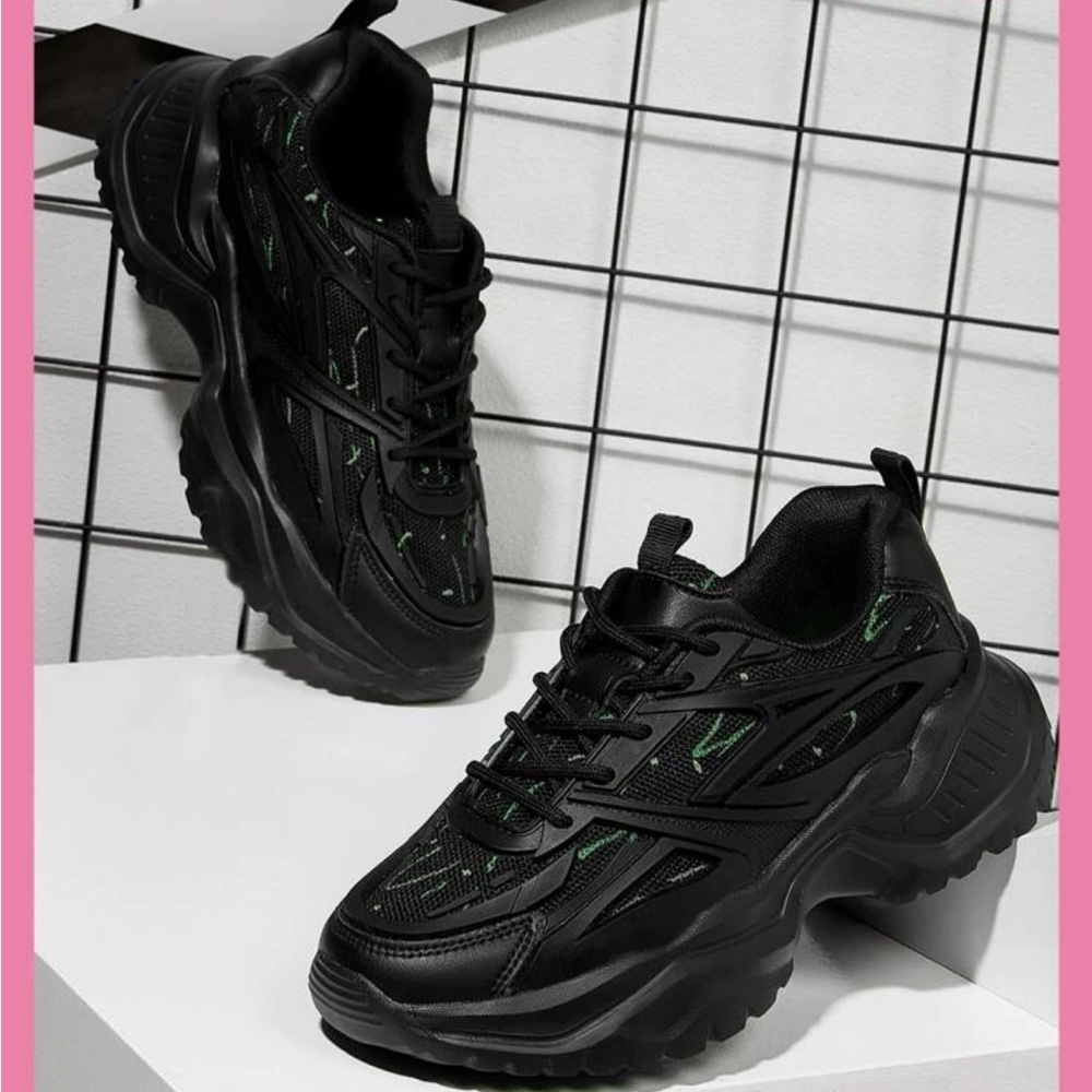 Lace Up Chunky Sneakers